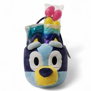 Bluey Plush Easter Basket Bucket Tote Grass Eggs